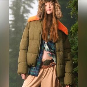 Urban Outfitters Duckie Puffer Jacket NWOT Size L.